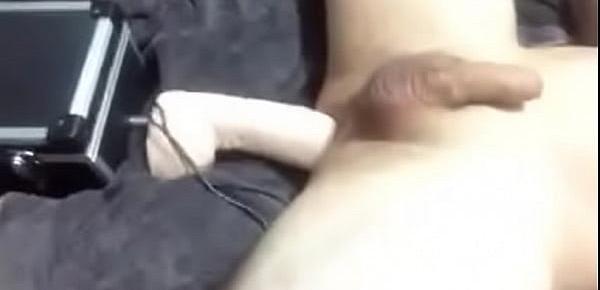  Getting fucked in the ass by a sex machine